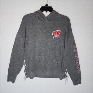 Pink By Victoria's Secret Wisconsin Badgers Hooded Sweatshirt Womens Small